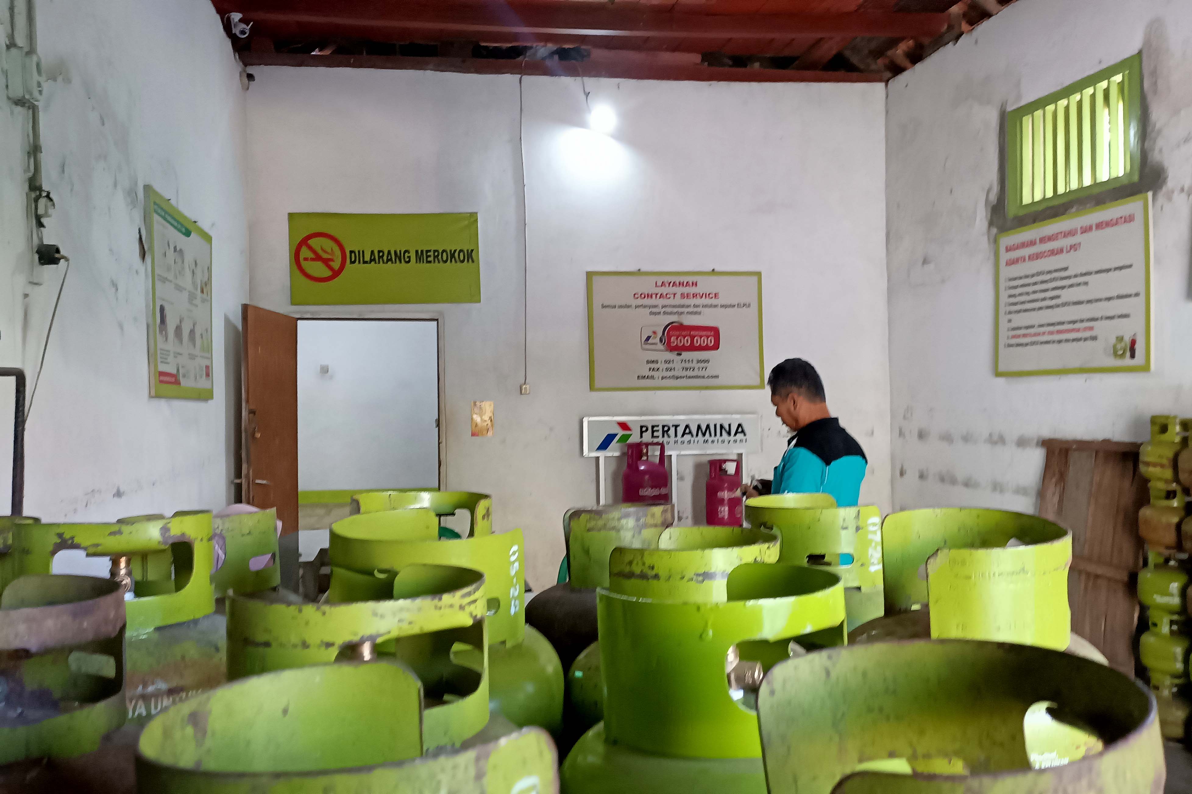 ILUSTRASI: Hiswana Migas minta pengecer menjual elipiji melon tidak lebh dari Rp 20.000 per tabung.