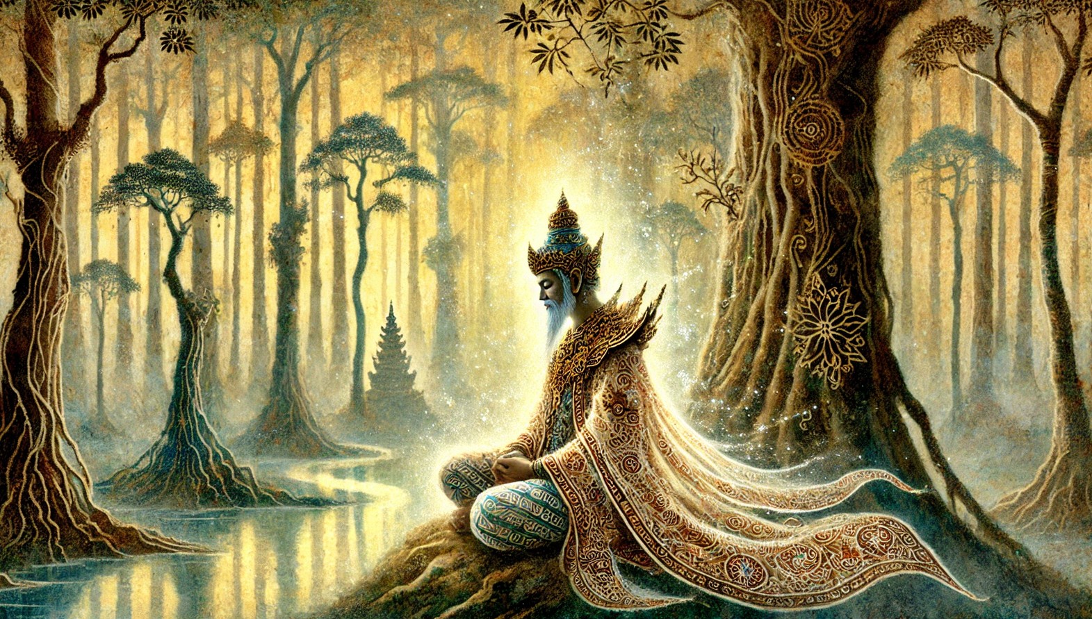 Ilustrasi lakon wayang Begawan Padmakesawa