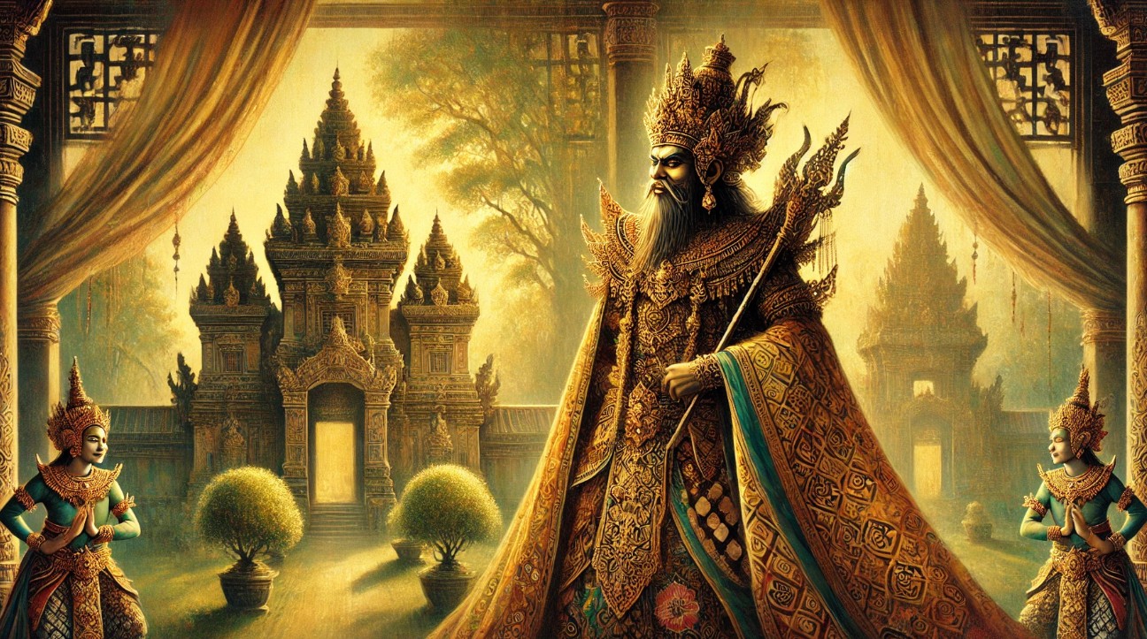 Ilustrasi tokoh wayang Drupada