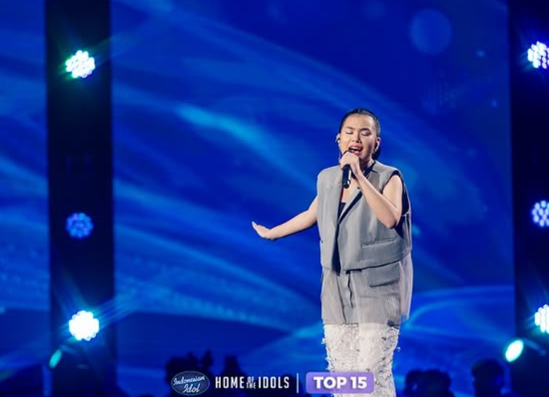 Penampilan Vanessa Simorangkir di final showcase Indonesian Idol, Senin 20 Januari 2025.