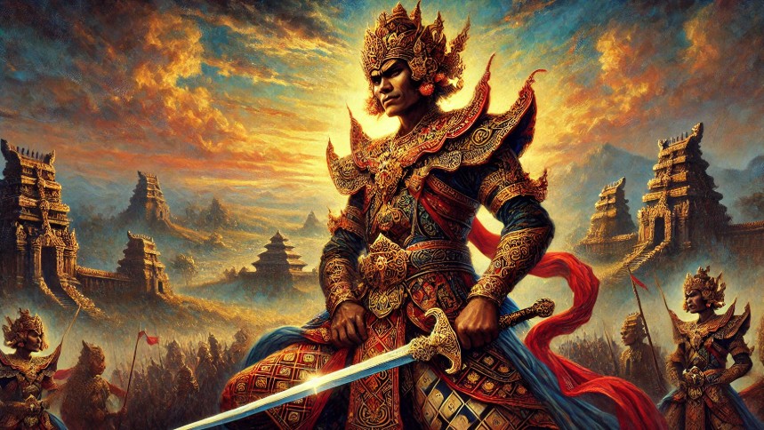 Ilustrasi tokoh wayang Arya Adimanggala