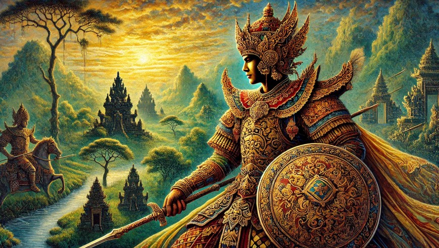 Ilustrasi tokoh wayang Arya Tuhayata