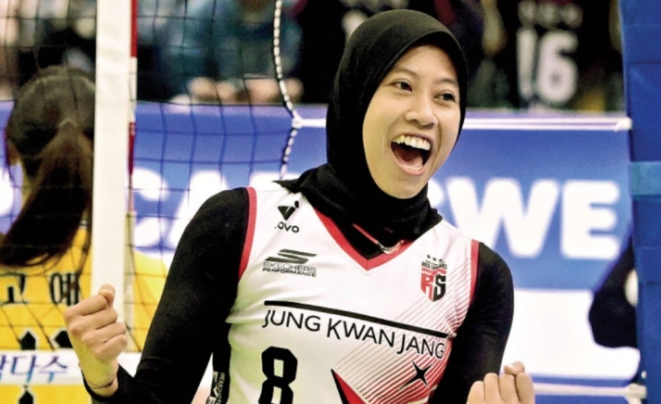 TAMPIL SOLID: Megawati Hangestri dielu-elukan penggemar liga voli Korea berkat performa impresifnya bersama Red Sparks.