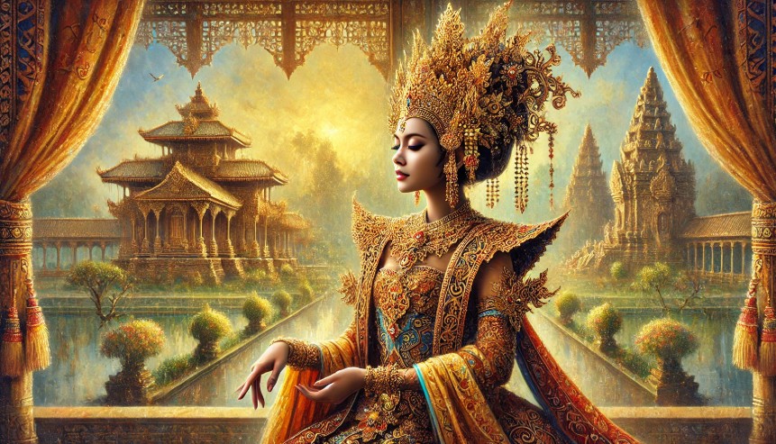 Ilustrasi tokoh wayang Kekayi