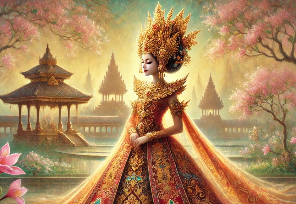 Ilustrasi tokoh wayang Siti Sundari