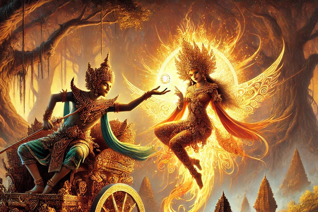 Ilustrasi lakon wayang Aswatama Kandas