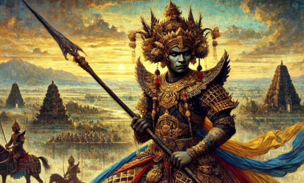 Ilustrasi tokoh wayang Arya Pragata