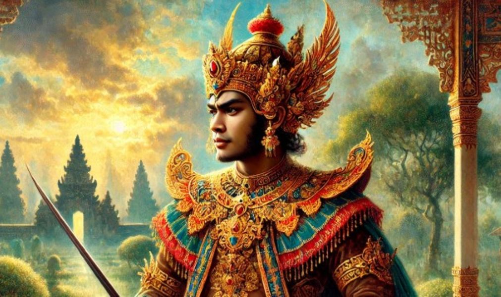 Ilustrasi tokoh wayang Arya Prebawa  