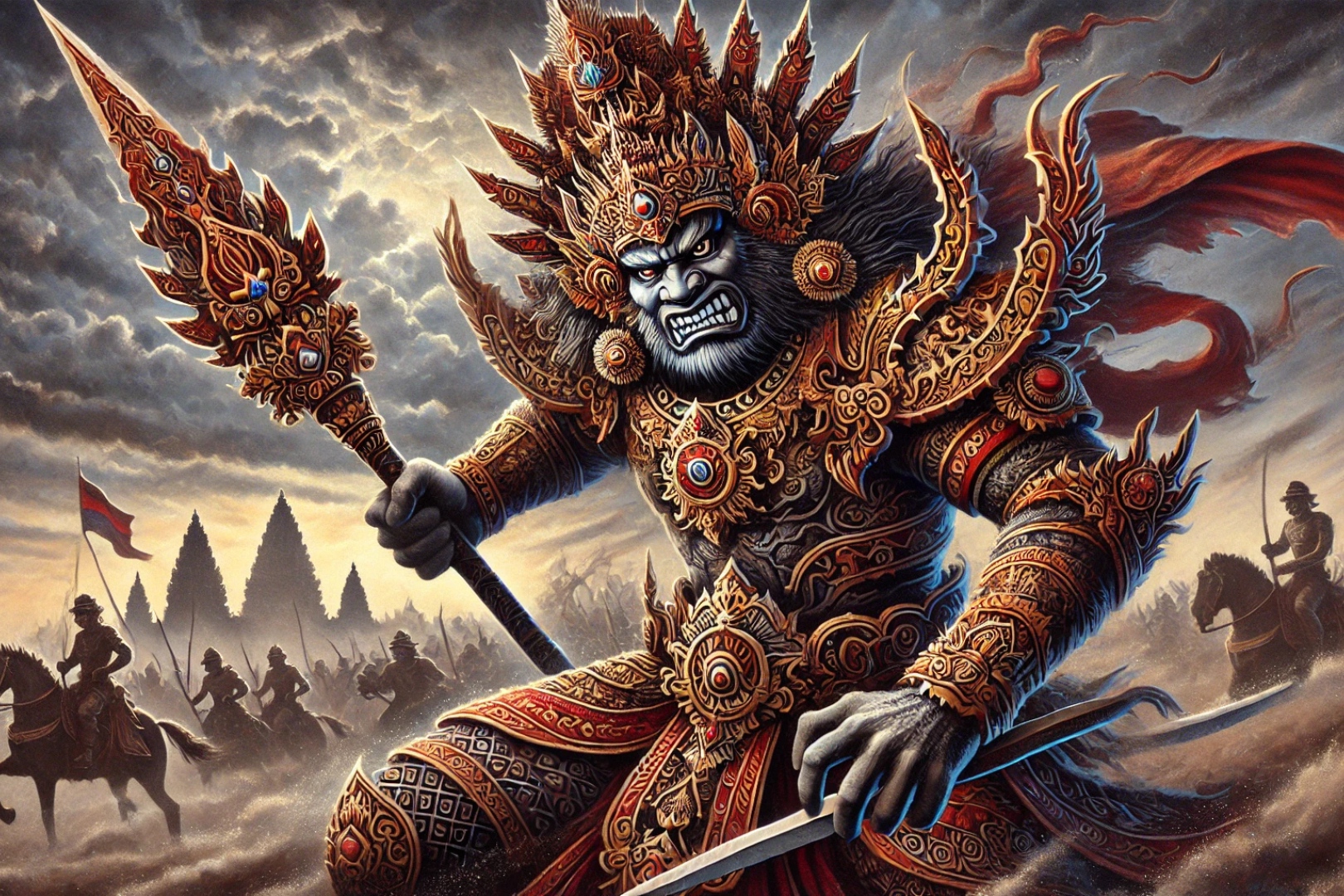 Ilustrasi tokoh wayang Pragongsa