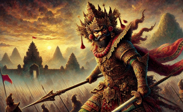 Ilustrasi tokoh wayang Wirakampana