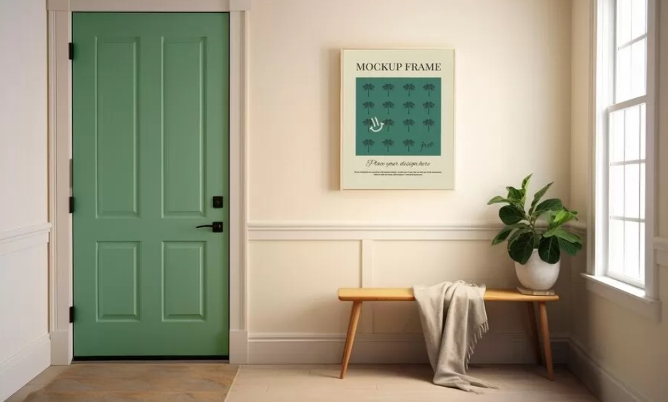 Ilustrasi warna pintu rumah menurut Feng Shui.