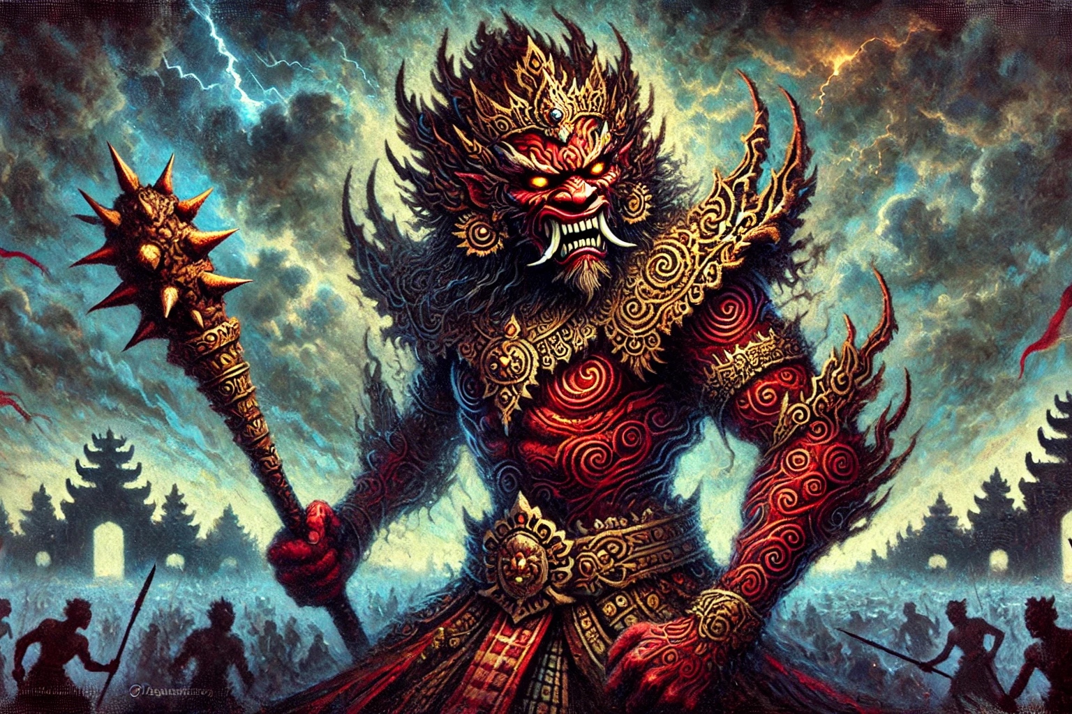 Ilustrasi tokoh wayang Bukbis