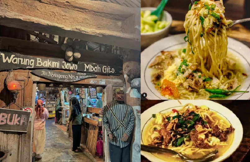 KOLASE: Warung Bakmi Jowo Mbah Gito, Jogjakarta. (DOKUMEN/RADAR JOGJA)