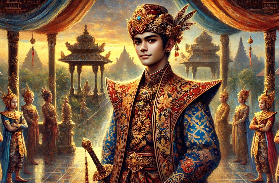 Ilustrasi tokoh wayang Joko Pitono alias Duryudana muda