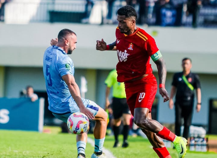Persijap saat menghadapi Persela di Lamongan kemarin.