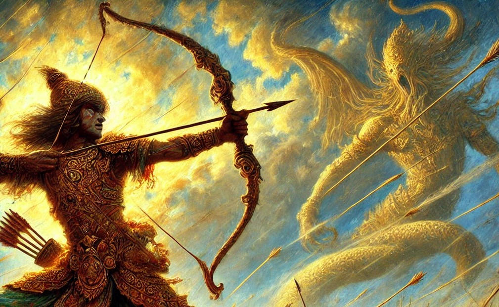 Ilustrasi lakon wayang Hardawalika Tigas