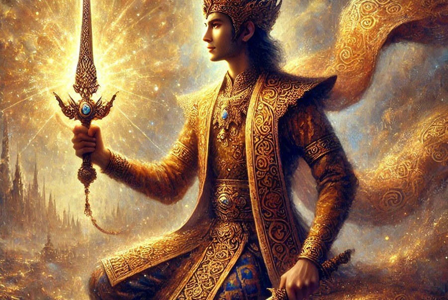 Ilustrasi senjata Keris Pulanggeni