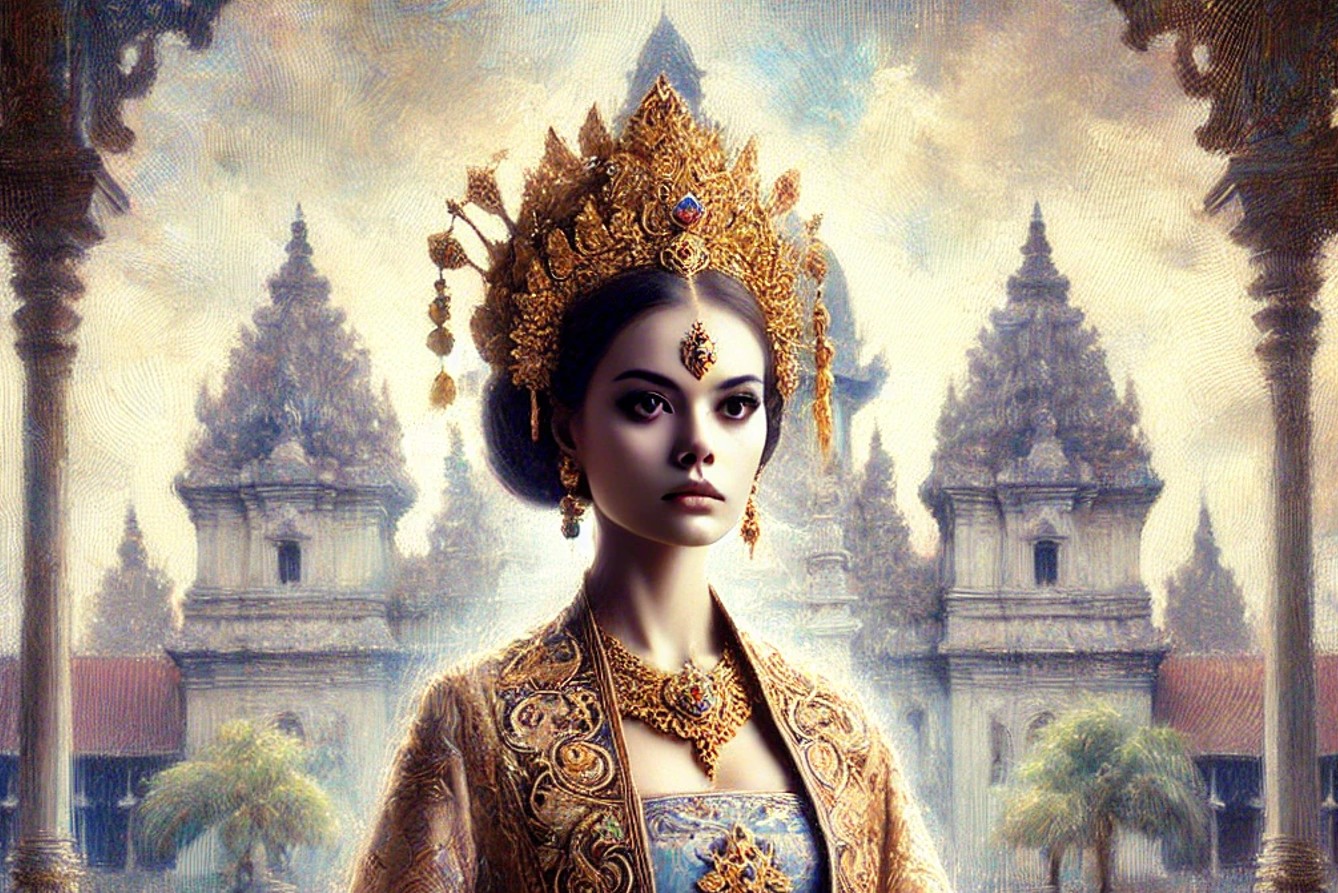 Ilustrasi tokoh wayang Gandari
