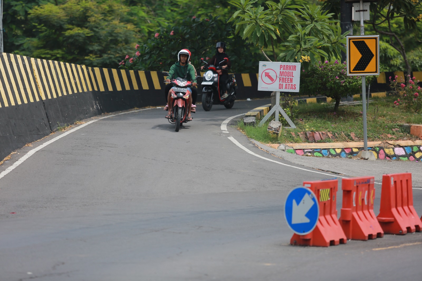 INFRASTRUKTUR: Akses masuk ke Taman Lalu Lintas Bantaran Madiun dari Jalan Ahmad Yani akan diperlebar.