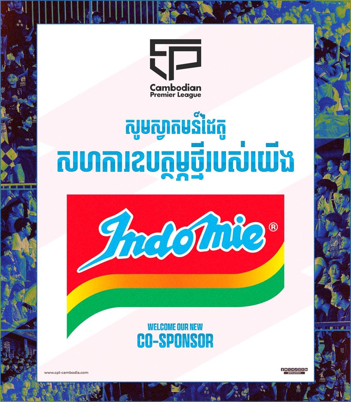 Indomie jadi sponsol Liga Kamboja