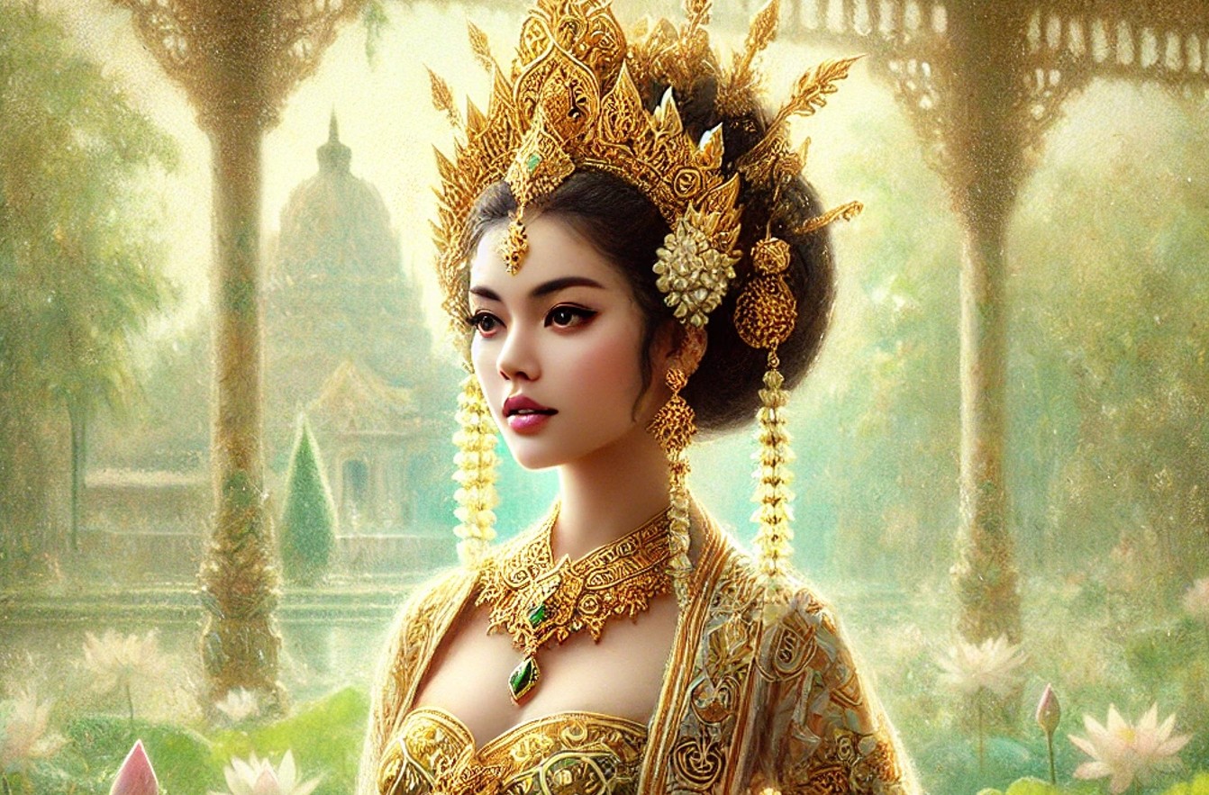 Ilustrasi tokoh wayang Dewi Sinta