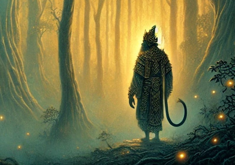 Ilustrasi tokoh wayang Resi Subali