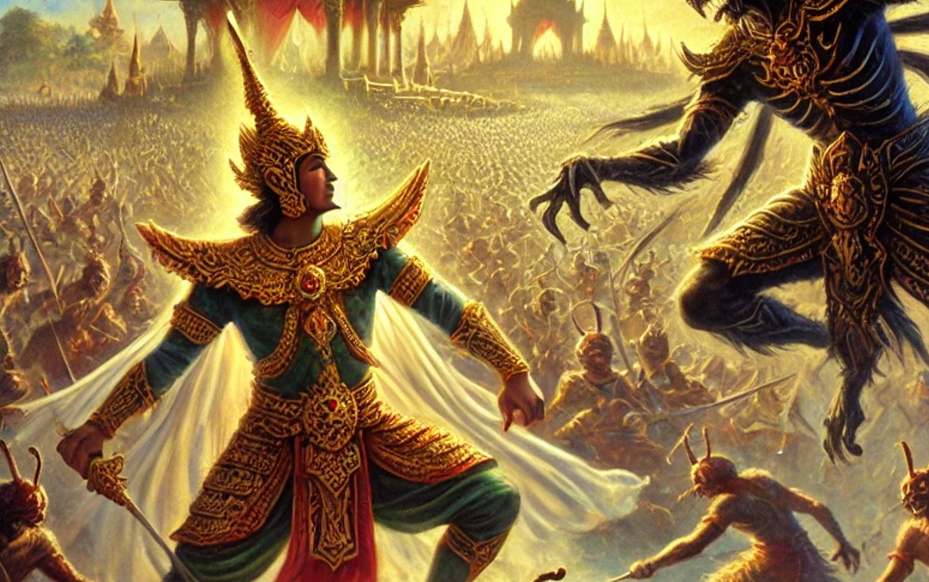 Ilustrasi lakon wayang Purwa Carita