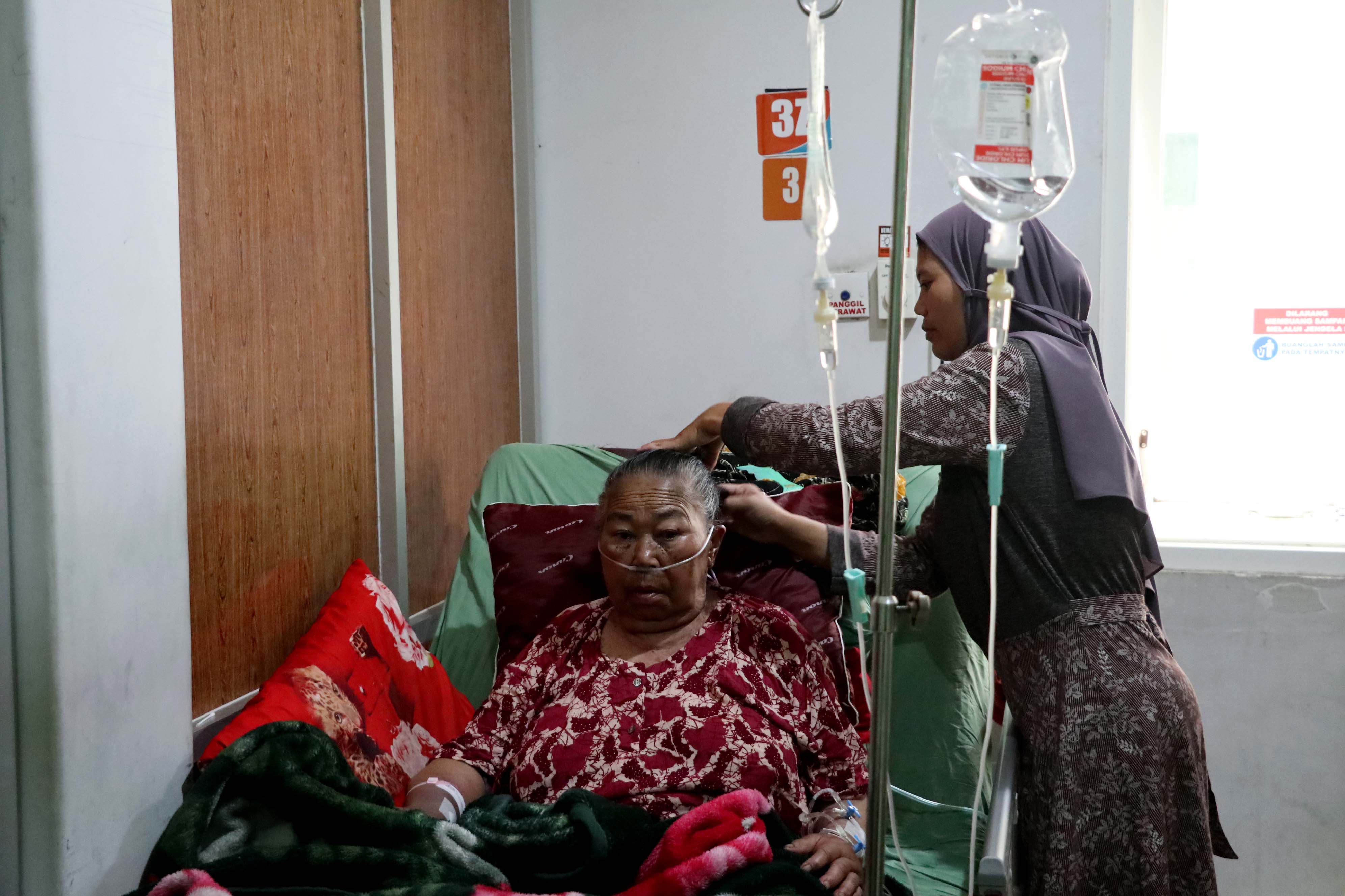 LEGENDA GUNUNG LAWU: Kondisi kesehatan Mbok Yem mulai membaik usai enam hari perawatan di RSUA Ponorogo.