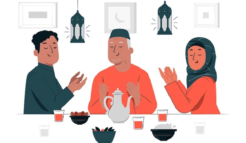 ILUSTRASI: Sahur lan buka nalika pasa Ramadan padha pentinge. (FREEPIK)