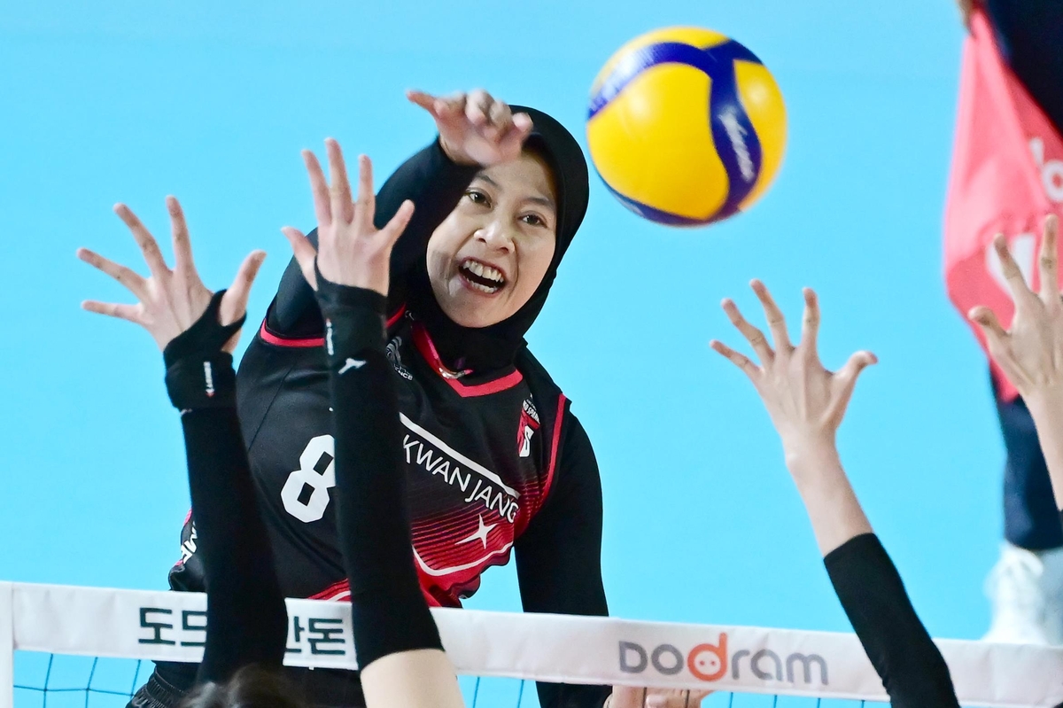 Penampilan Megawati Hangestri saat masih membela Red Sparks di Liga Voli Korea.