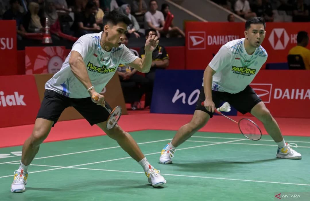 Ganda putra Sabar/Reza tampil impresif di All England 2025.