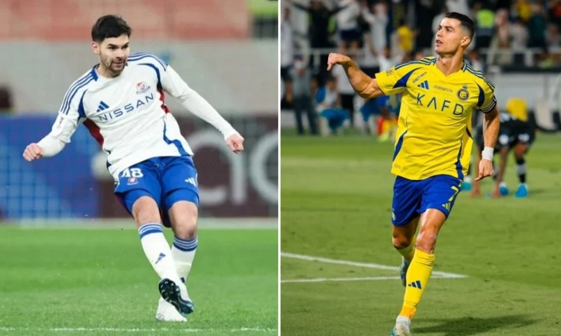 Sandy Walsh dan Cristiano Ronaldo bersua di Liga Champions Asia.