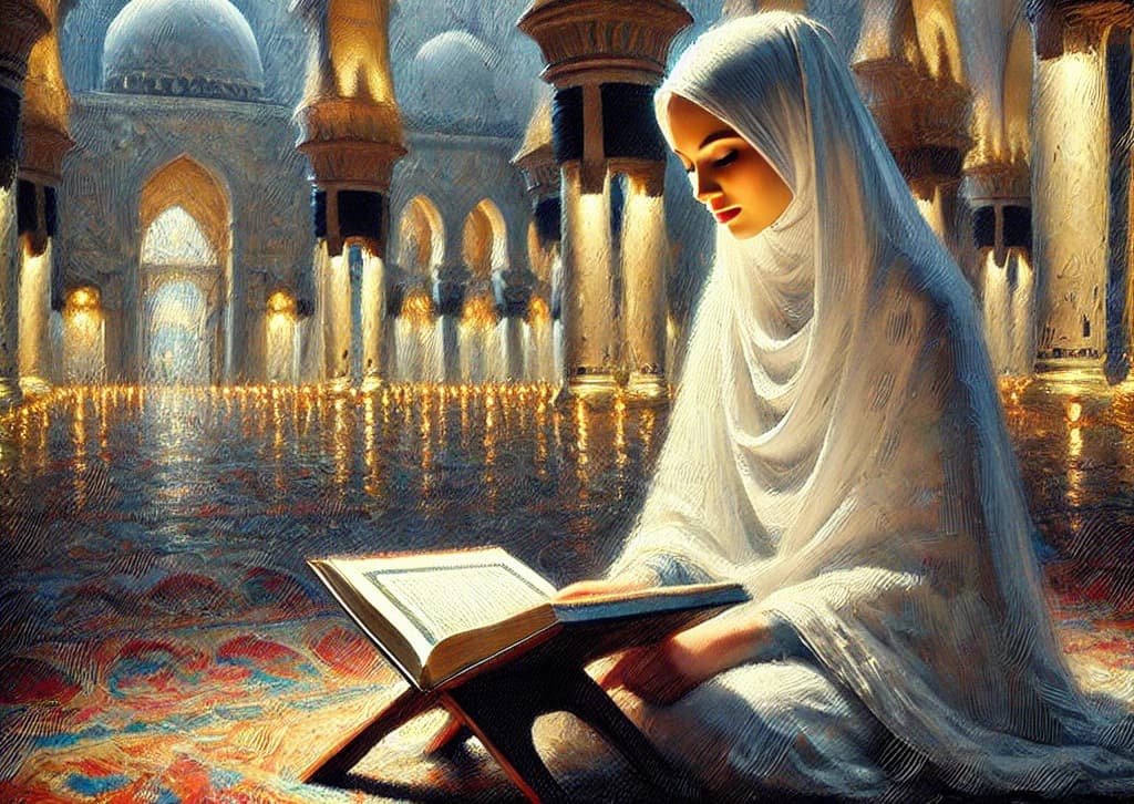 Ilustrasi iktikaf di masjid pada sepuluh hari terakhir bulan Ramadan.