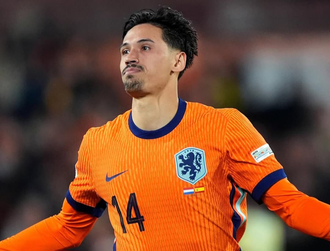 Pemain Belanda Tijjani Reijnders, yang juga kakak dari pesepak bola Timnas Indonesia Eliano Reijnders.