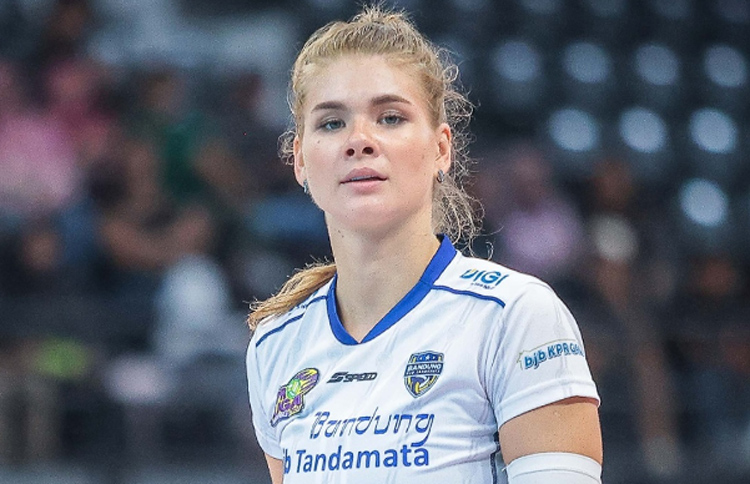 Anna Davyskiba saat masih berseragam Bandung BJB Tandamata.