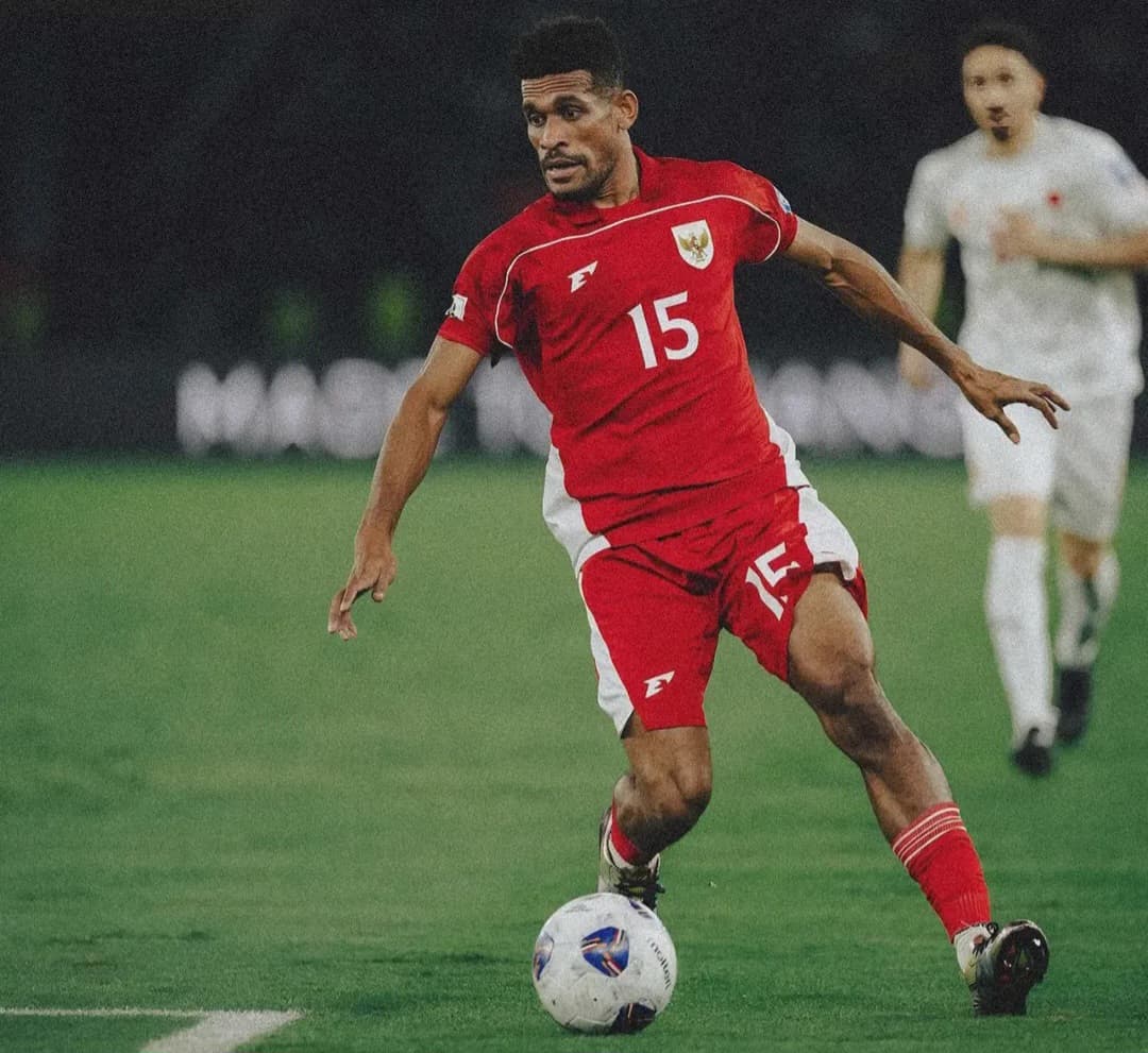 Gelandang Timnas Indonesia Ricky Kambuaya.