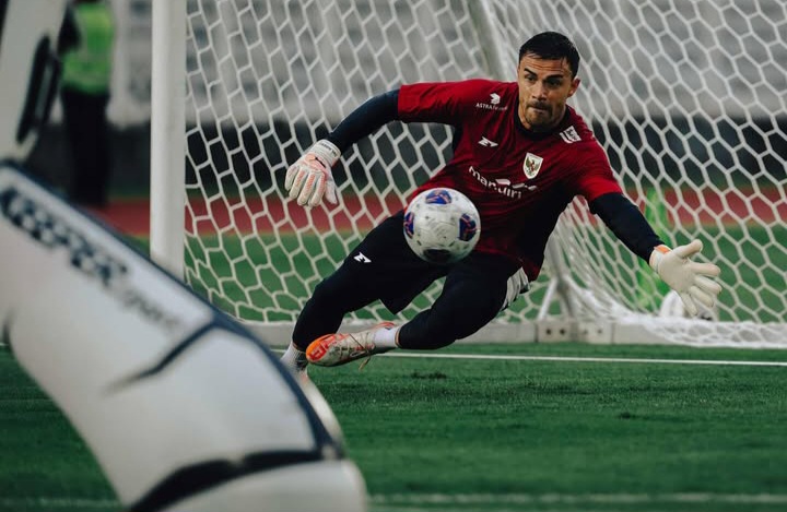 Emil Audero saat latihan bersama timnas.
