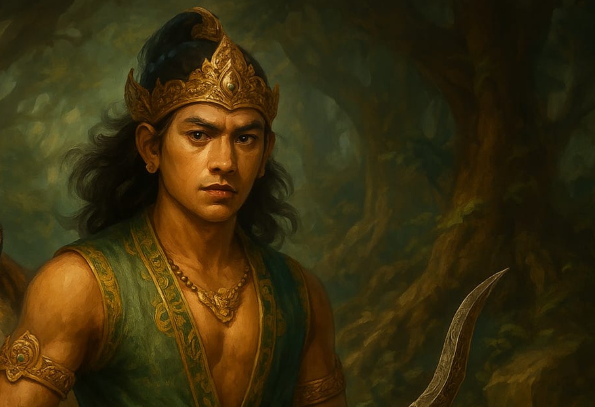 Ilustrasi tokoh wayang Jaka Pangalasan