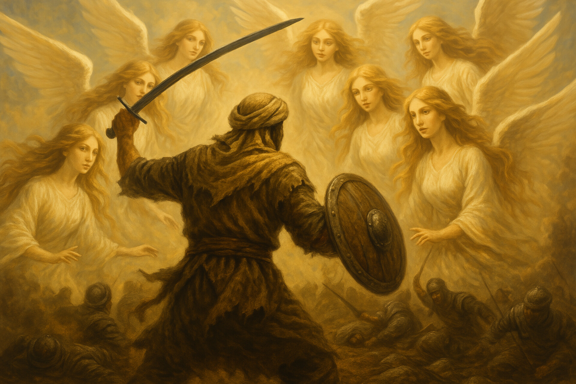 Foto hanya sekadar ilusttrasi yang menggambar tentang kisah Julaibib, sahabat Nabi Muhammad SAW. Source: AI