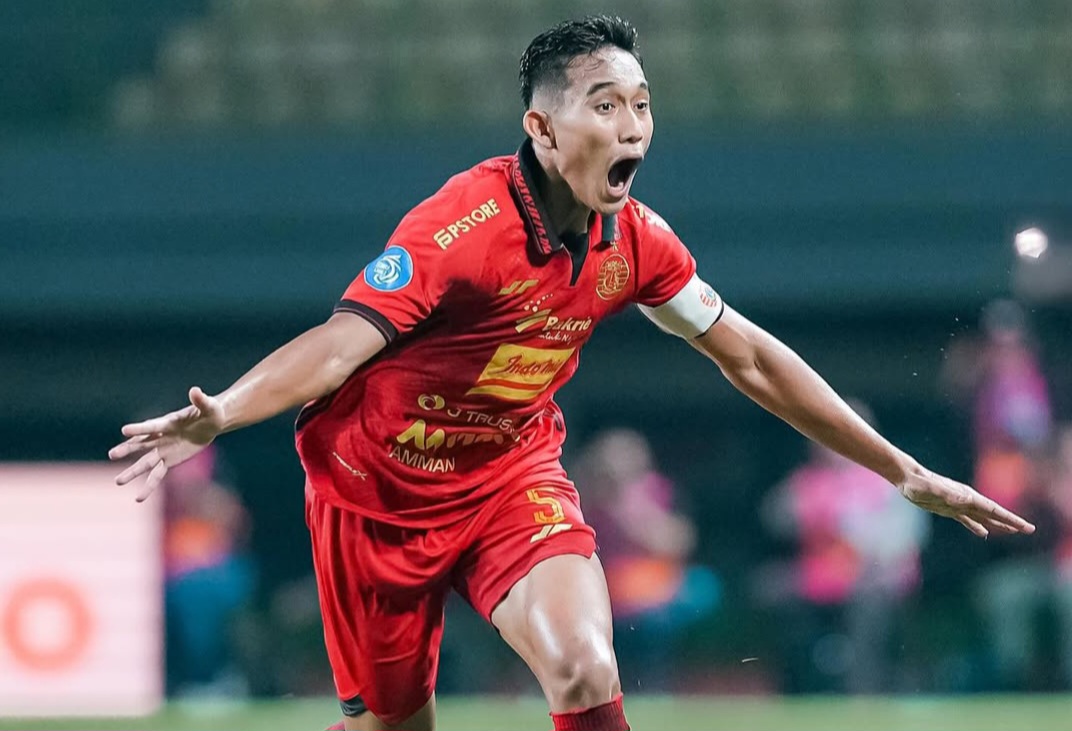 Bek timnas Indonesia sekaligus kapten Persija Rizky Ridho.