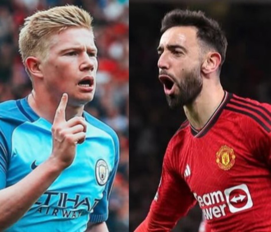 Kevin De Bruyne (Man City) versus Bruno Fernandes (MU)
