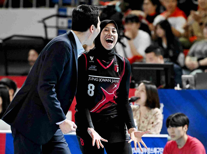 Megawati Hangestri Pertiwi, opposite andalan Red Sparks di liga voli Korea Selatan musim 2023/2024 dan 2024/2025 dikabarkan diminati banyak klub Korsel, Jepang dan Eropa.
