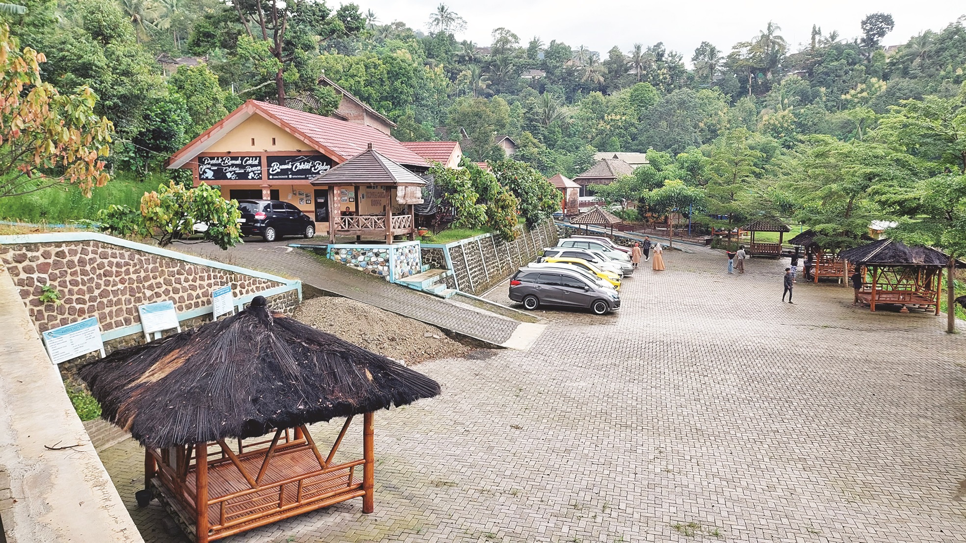 SUSUT: Jumlah kunjungan wisata Rumah Coklat Bodag di Desa Bodag, Kare turun dibandingkan momen lebaran sebelumnya.