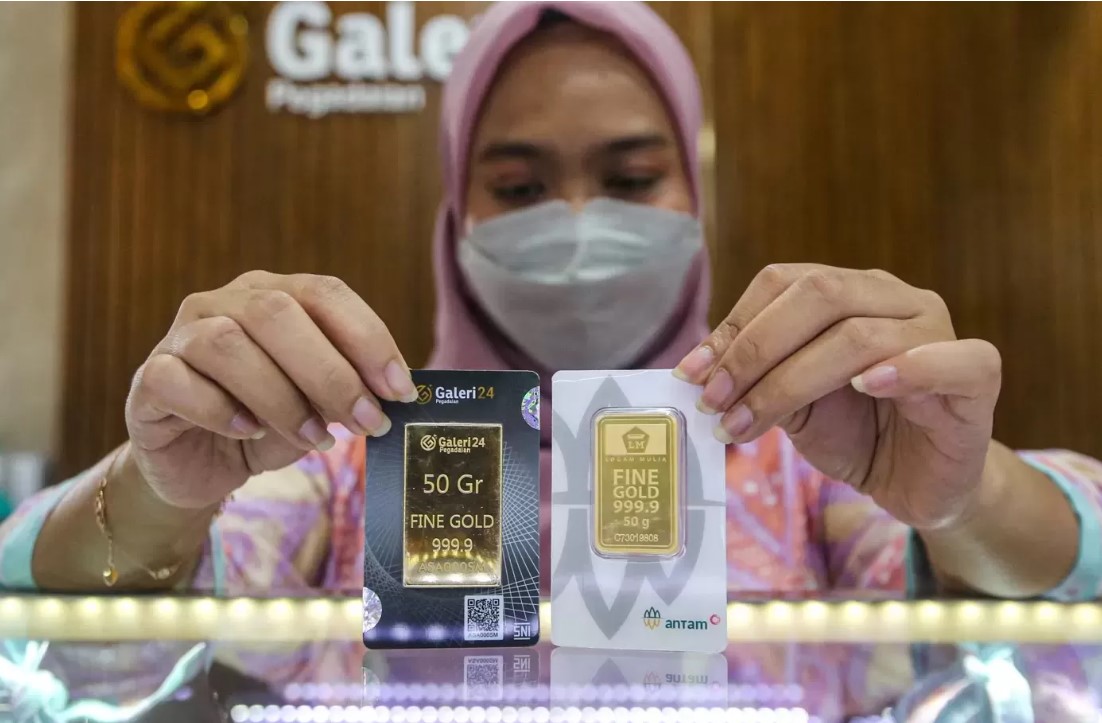 Ilustrasi update harga emas harian. (JAWA POS)
