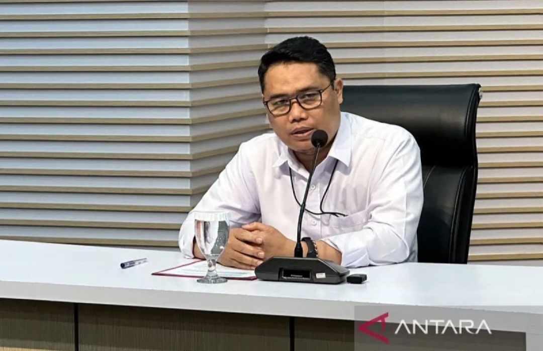 Deputi Penyidikan KPK Asep Guntur Rahayu dalam konferensi pers.