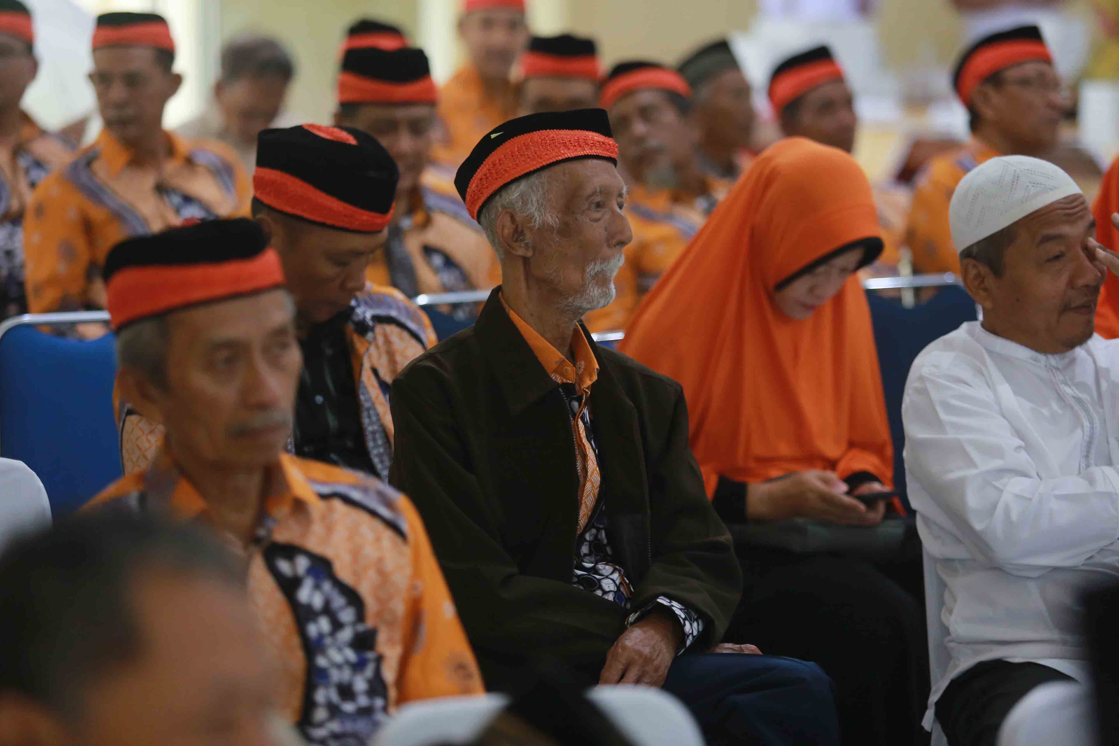Sejumlah CJH Kota Madiun tahun lalu. Masa pelunasan bipih tahun ini diperpanjang. FOTO: BAGAS BIMANTARA/JAWA POS RADAR MADIUN