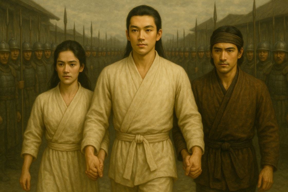 Sin Liong selamatkan Swat Hong dan Kwee Lun secara ajaib.