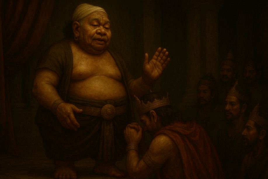 Ilustrasi lakon wayang Semar Mbangun Praja