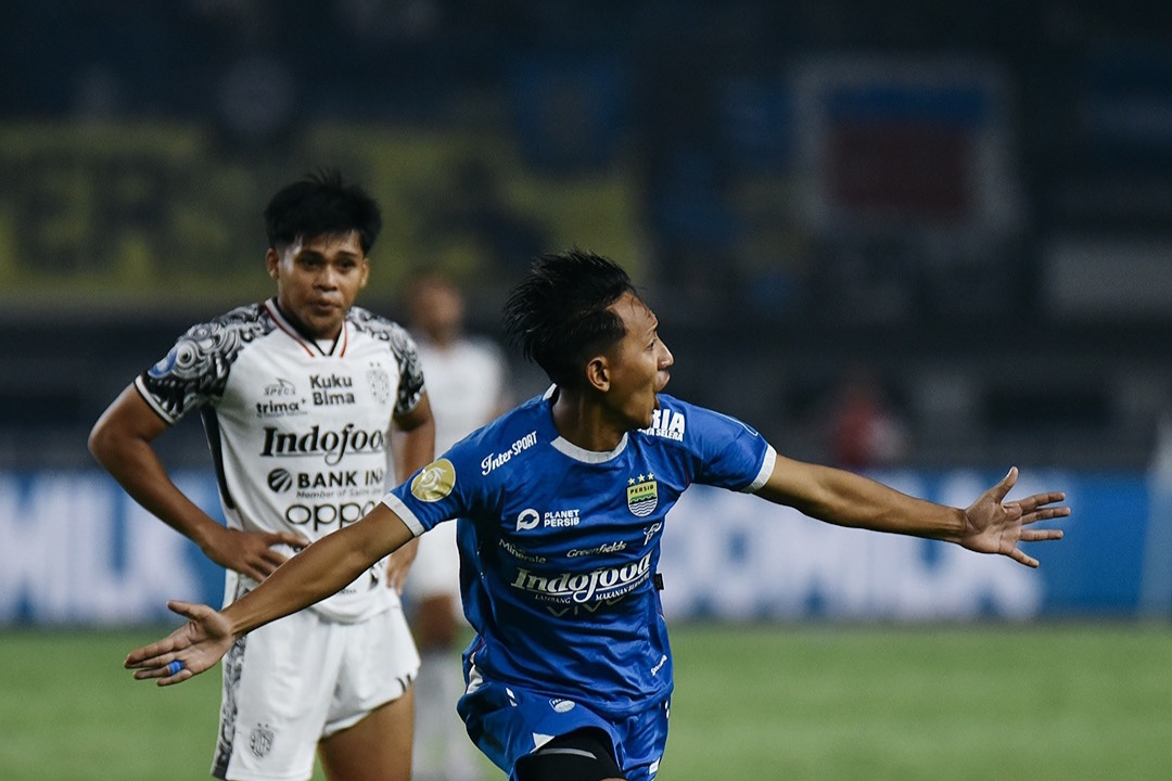 Beckham Putra jadi aktor kemenangan Persib vs Bali United.