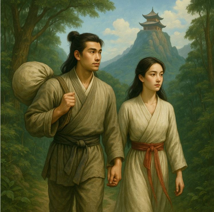 Liem Toan Ki dan Bu Swi Nio menempuh perjalanan menuju Ho-san-pai.